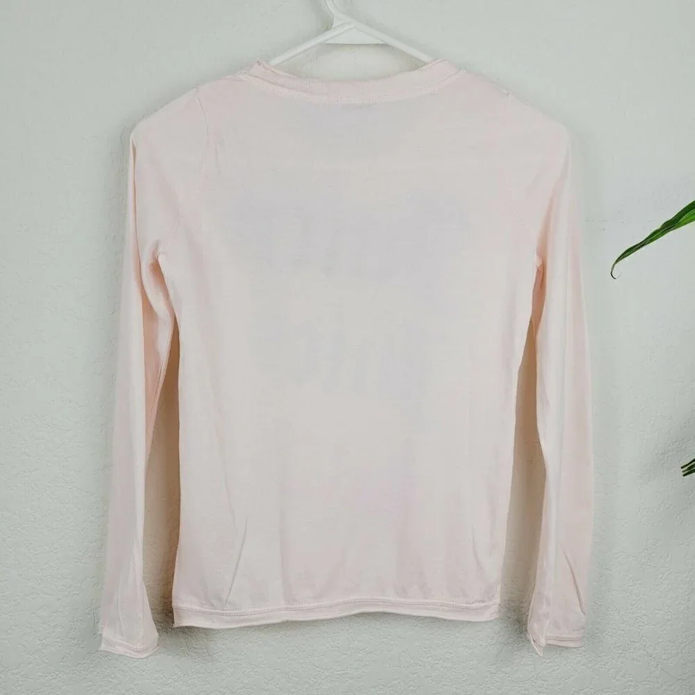 Vintage Juicy Couture Girls T Shirt Pink Long Sleeve Sz 10 Y2K NWOT Rhinestones - Picture 4 of 9